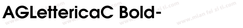 AGLettericaC Bold字体转换